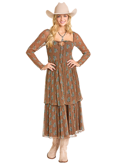 Striped Floral Dress by Rock and Roll Denim