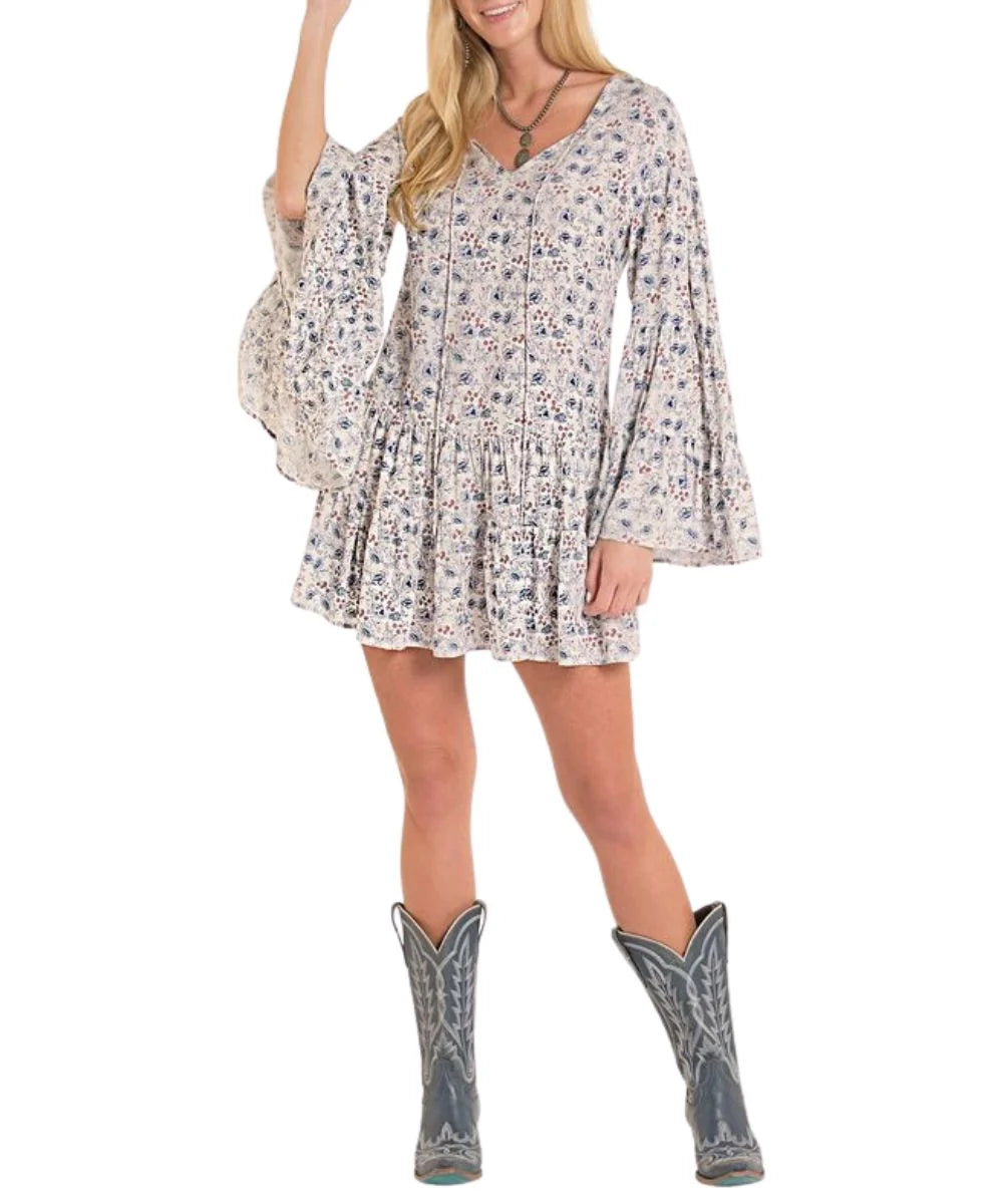 💙 The Bluebird Boho Mini Dress — Rock & Roll Denim