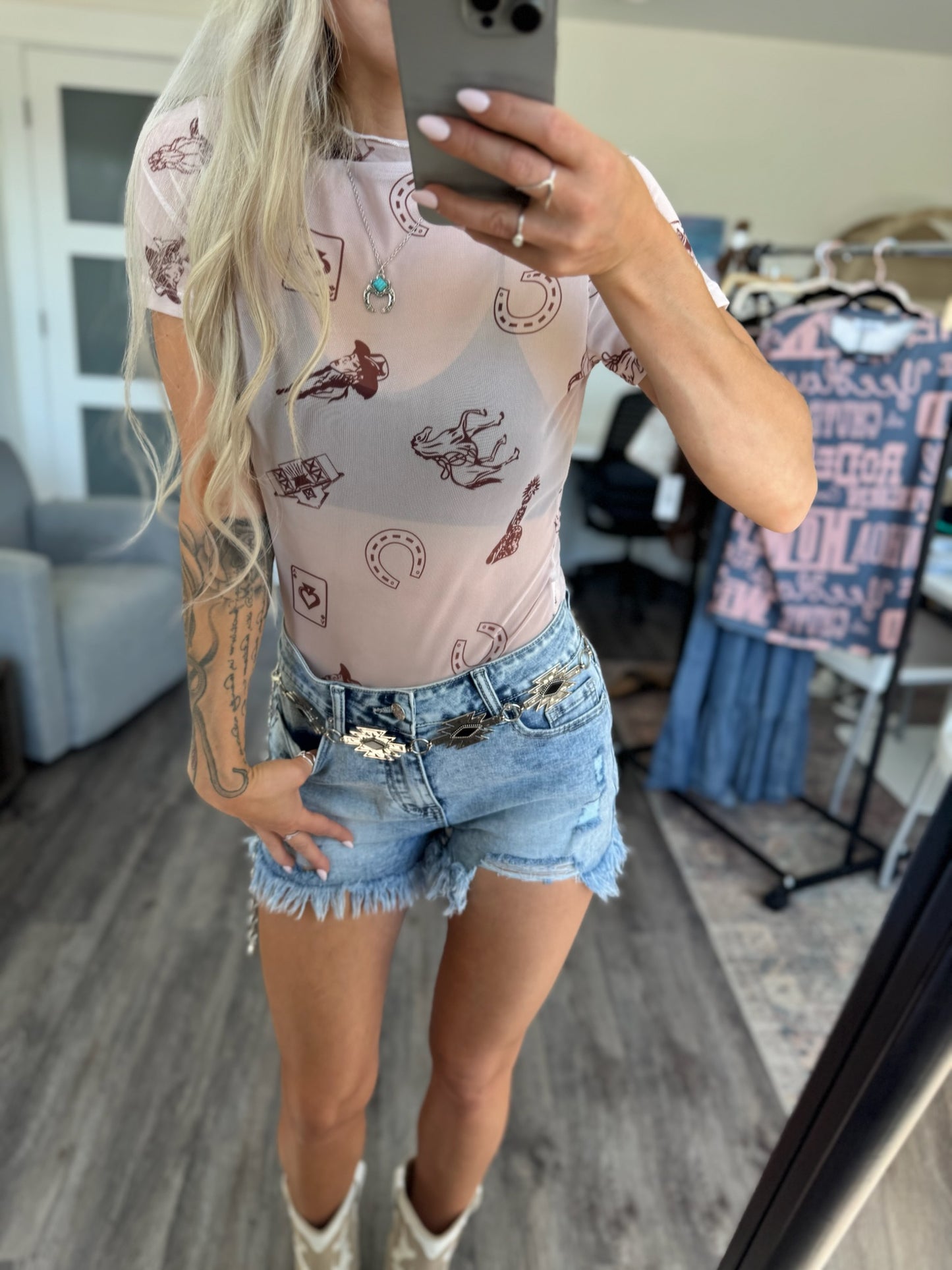 The Wild Card Mesh Top