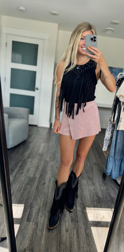 The Midnight Fringe Western Boots