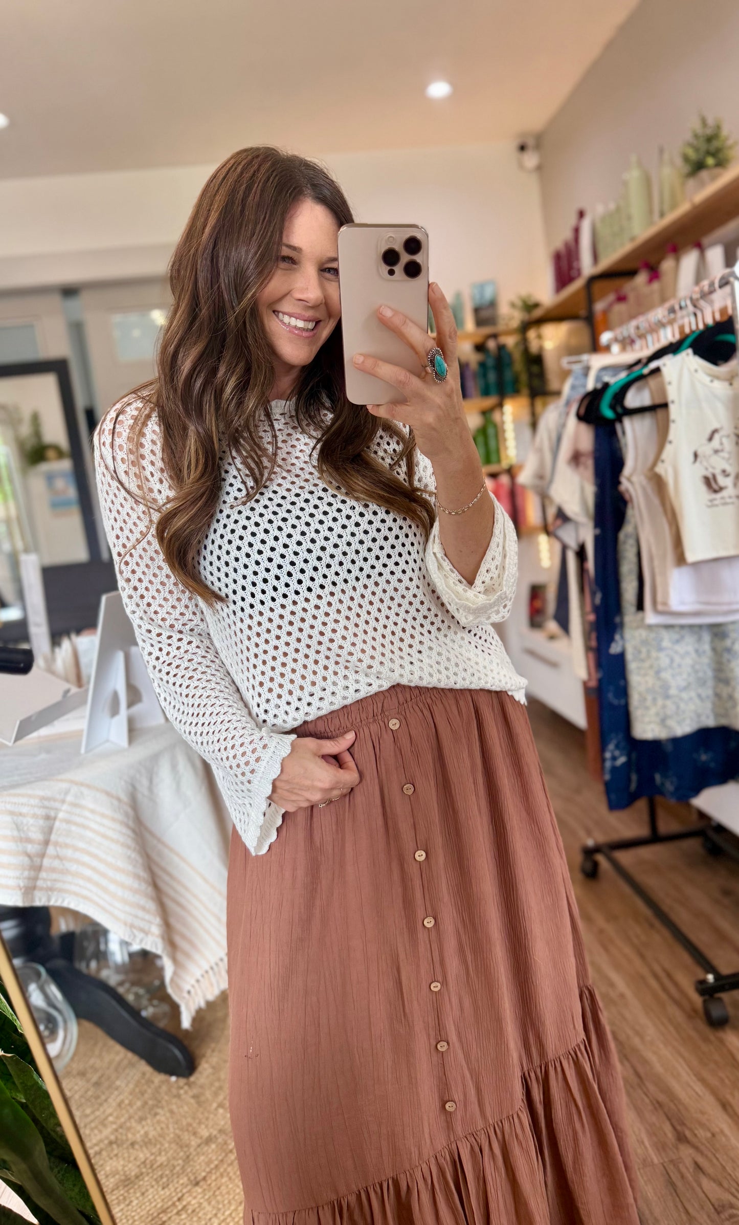 The Desert Breeze Bell Sleeve Top