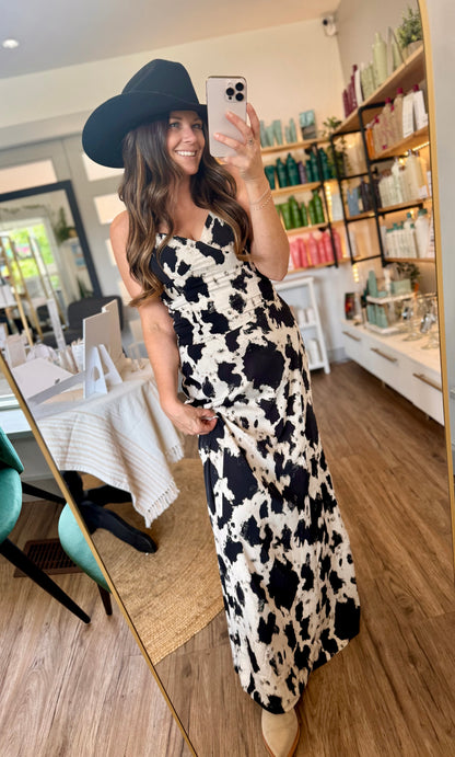 The Rancher’s Daughter Cowhide Maxi Set