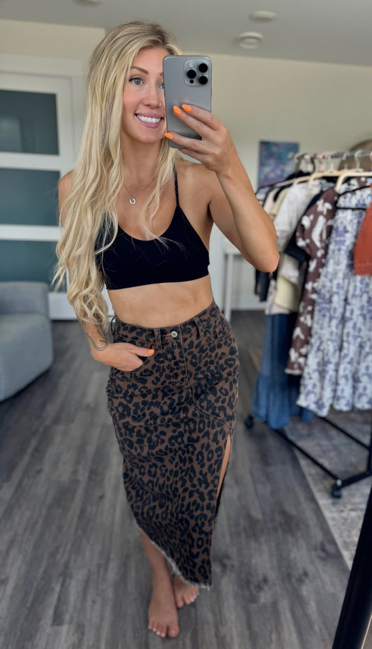 The Wild Side Denim Skirt