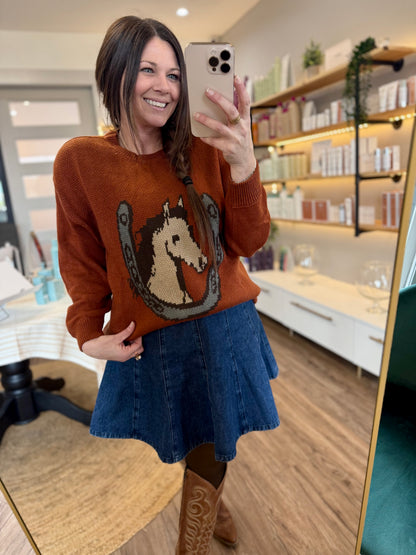 West Desperado Horseshoe Knit Sweater