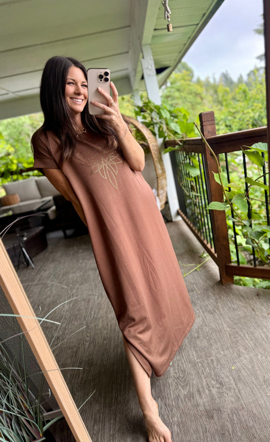 The Rhinestone Ranch Tshirt Midi Dress