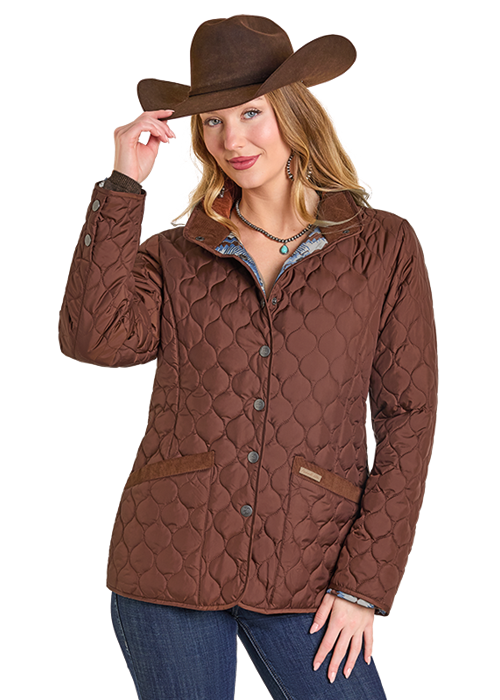 The Saddle Up Quilted Riding Jacket by Panhandle