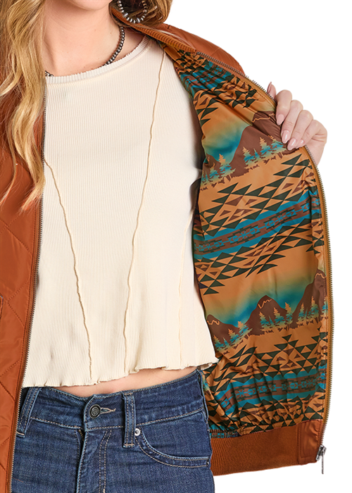 The Ranch Hand Quilted Bomber Jacket by Panhandle