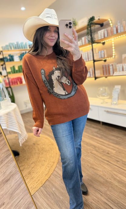 West Desperado Horseshoe Knit Sweater