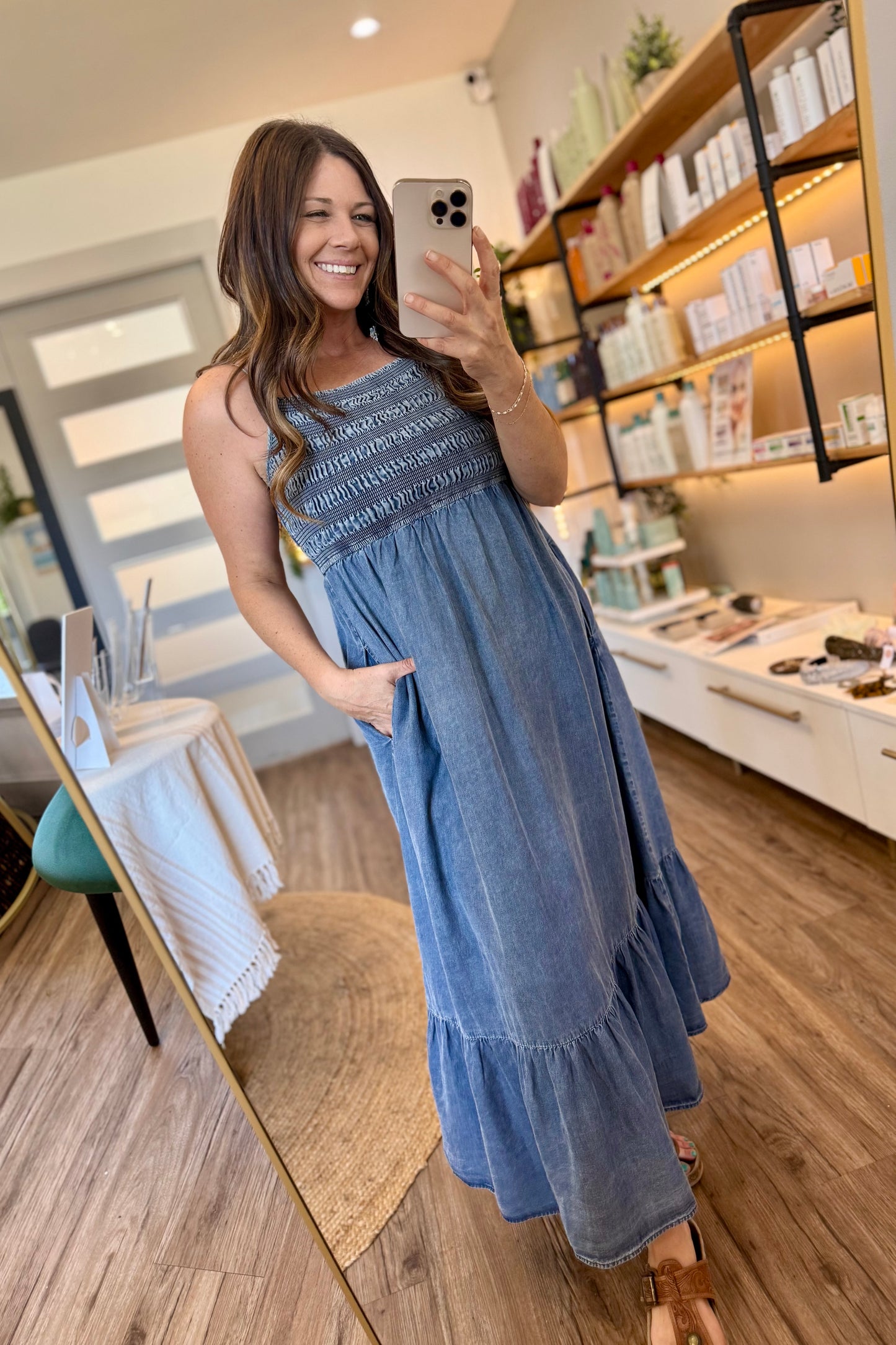 The Bluebird Prairie Midi Dress