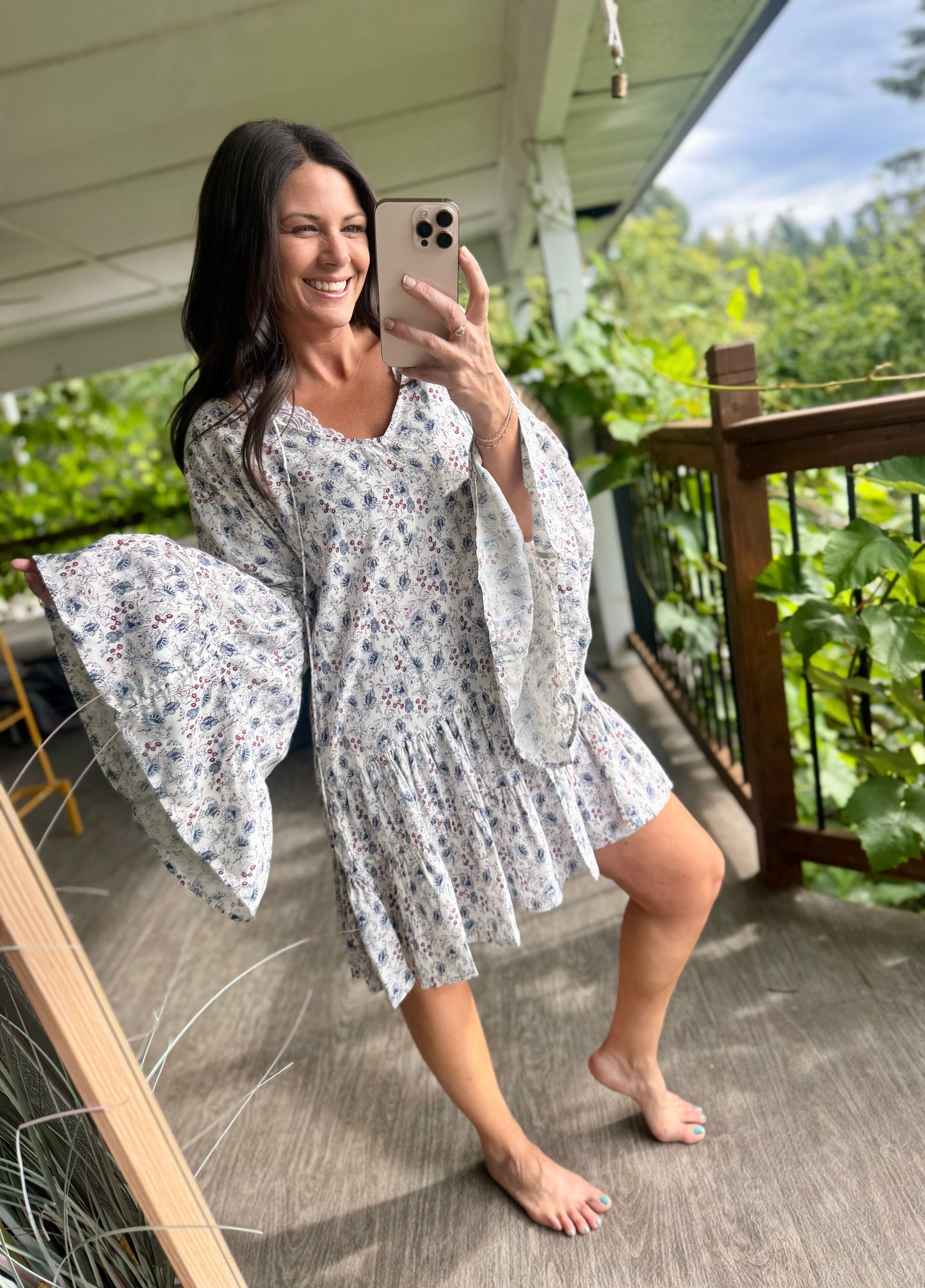 💙 The Bluebird Boho Mini Dress — Rock & Roll Denim