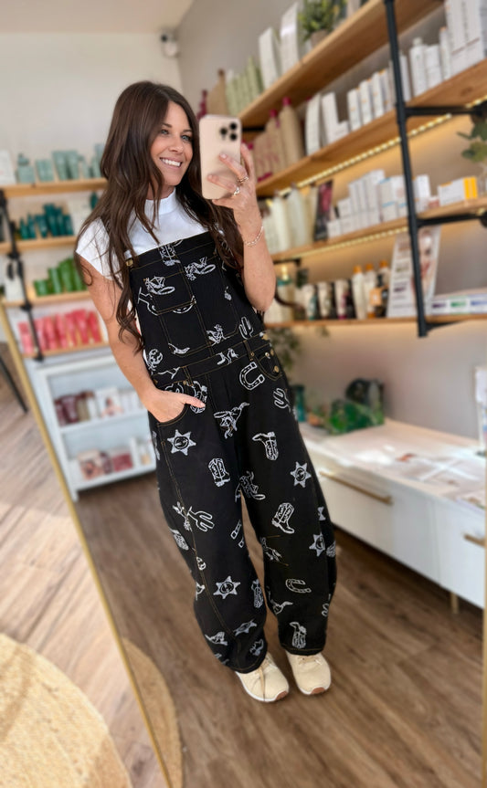 The Wild West Barrel Overalls