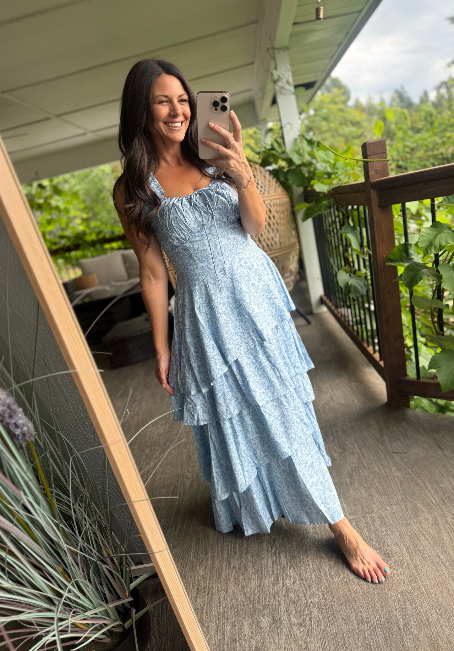 💙 The Bluebell Prairie Maxi Dress — Rock & Roll Denim