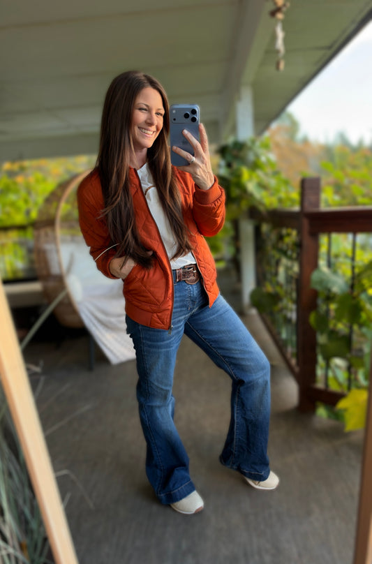 The Ranch Hand Quilted Bomber Jacket by Panhandle