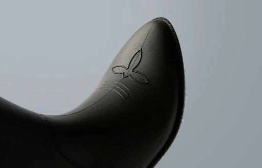 Coastal Cowgirl All Weather Rubber Boots: Midnight Black