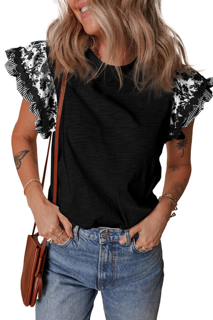 Fluttering Floral Blouse