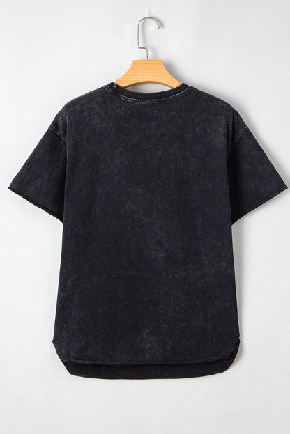 The Howdy Tee - Steer Head Vintage T Shirt with side slits