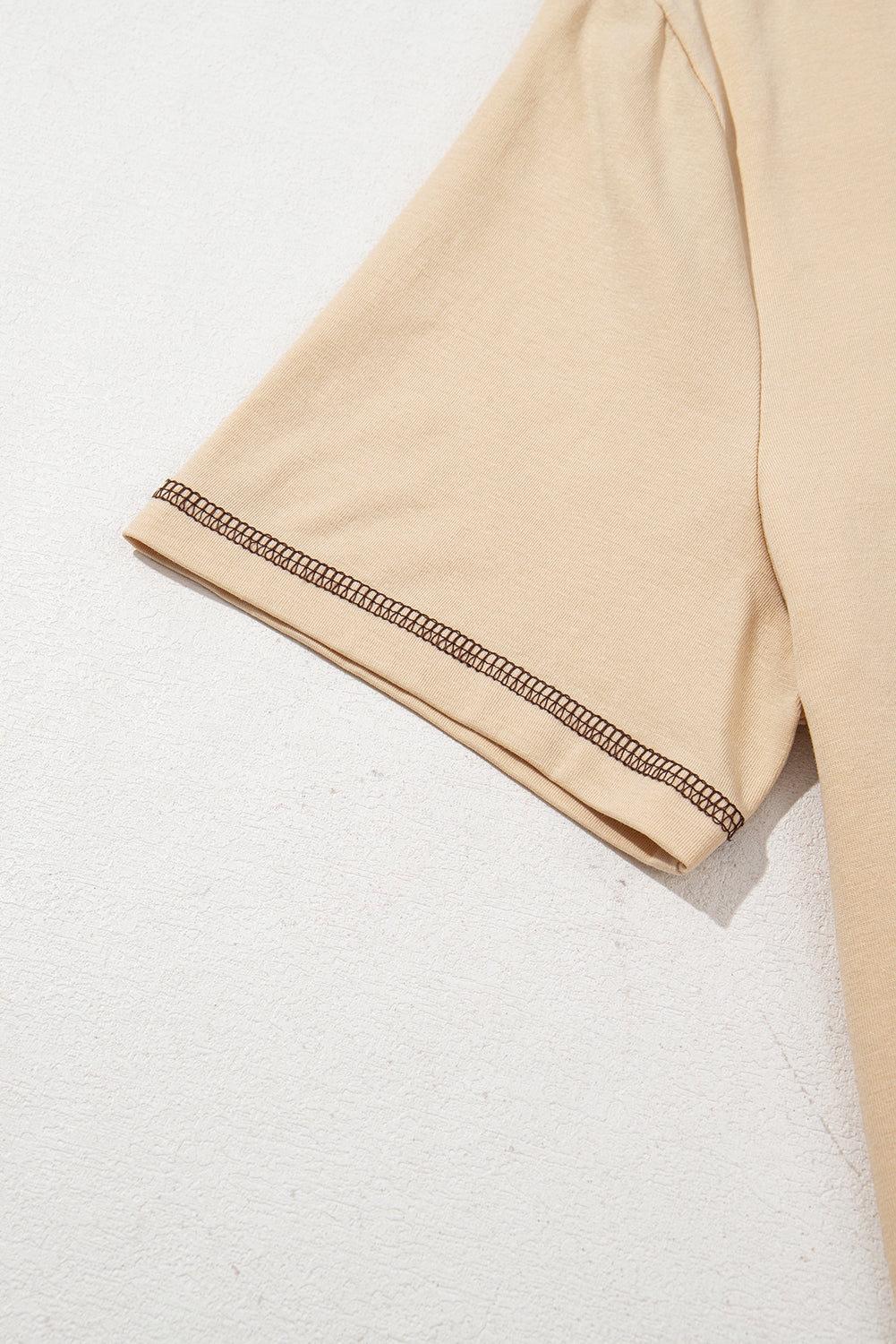 RODEO Horseshoe Embroidered Apricot Pocket Tee