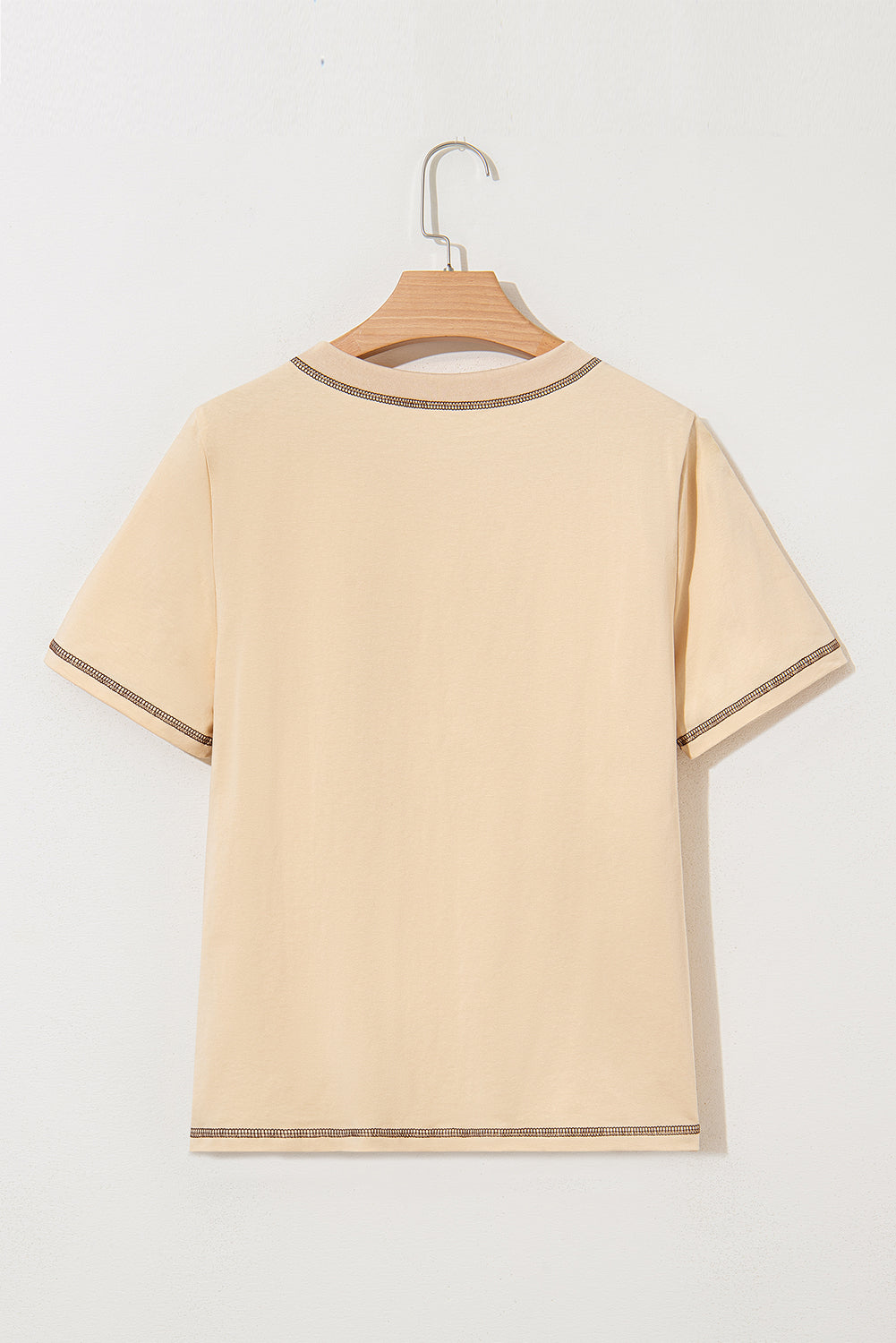 RODEO Horseshoe Embroidered Apricot Pocket Tee