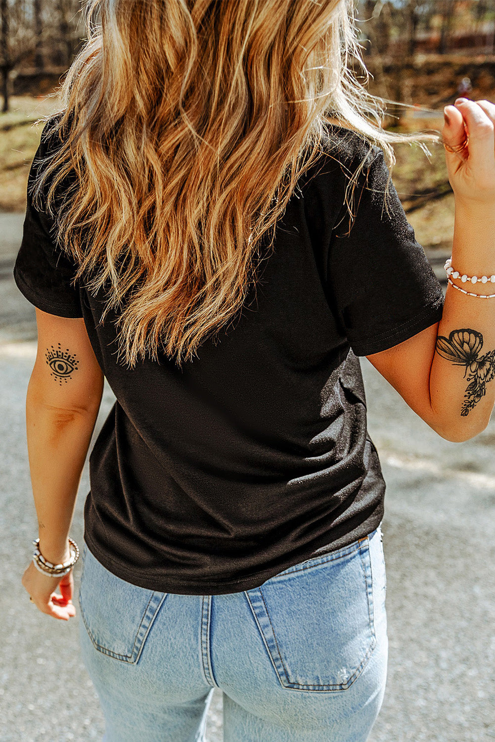 The Roper - Black Western Roper Tee