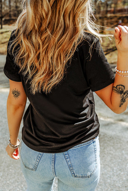 The Roper - Black Western Roper Tee