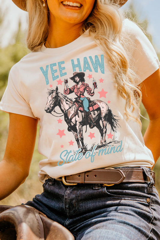YEE HAW State of mind Cuffed Tee