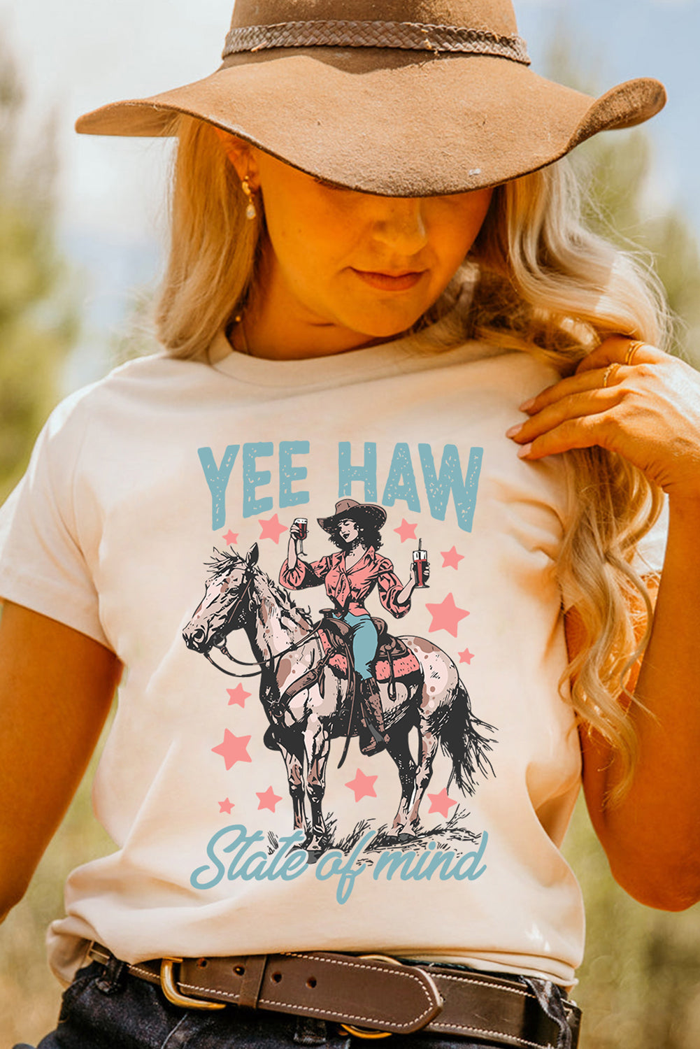 YEE HAW State of mind Cuffed Tee