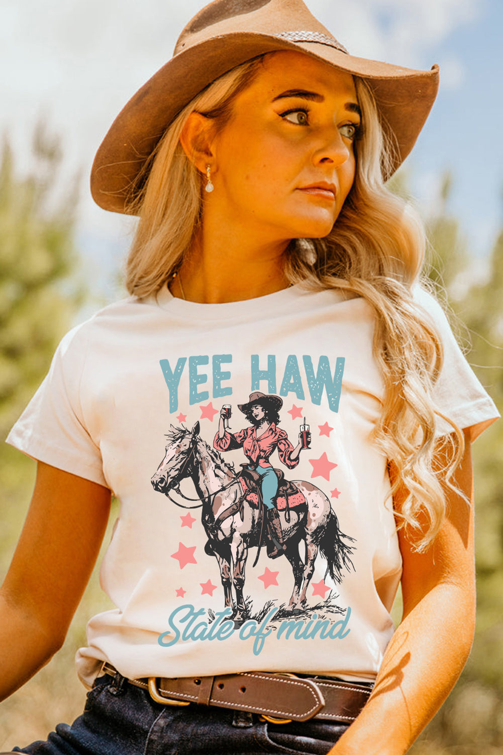 YEE HAW State of mind Cuffed Tee