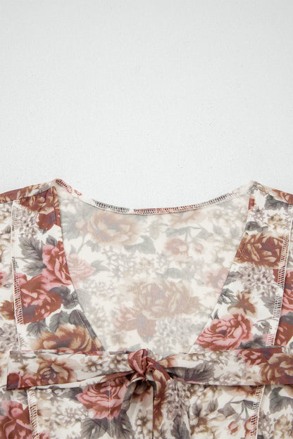 Dusty Rose Bell Sleeve Blouse