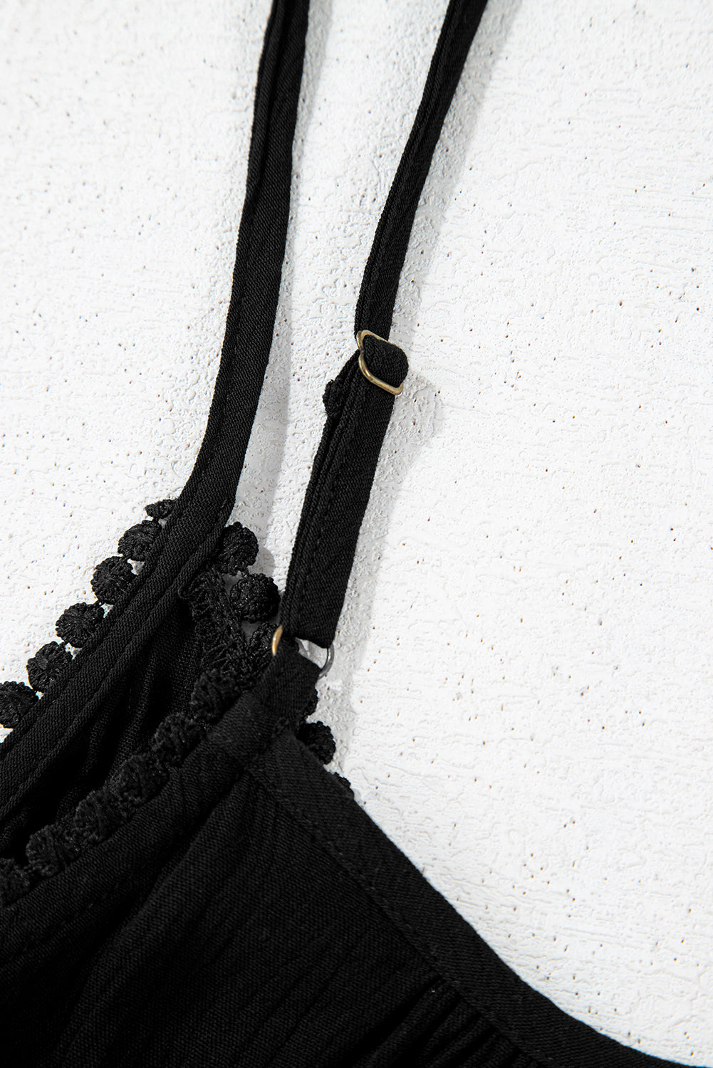 Flower Trails Black Embroidered Top