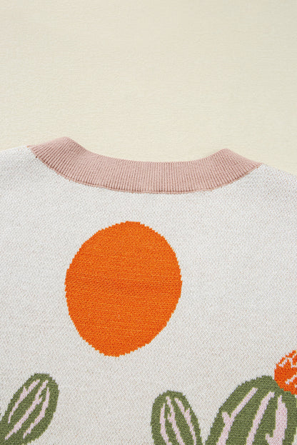 Desert Sunset Button Down Cardigan