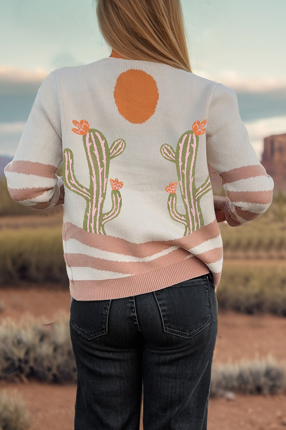 Desert Sunset Button Down Cardigan