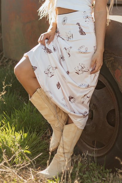Wild Card Western Skirt
