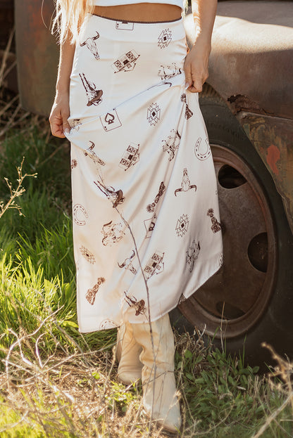 Wild Card Western Skirt