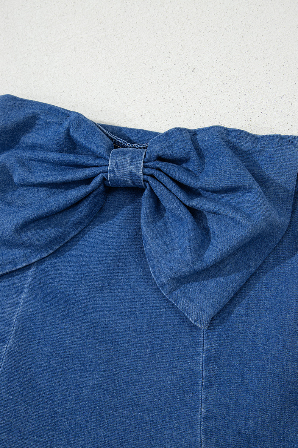 The Sailor - Vintage Bow Denim Tube Top