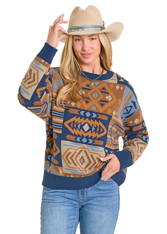 Panhandle Slim Aztec Patchwork Sweater