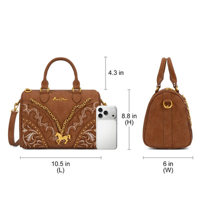The Golden Horse Western Satchel by Montana West