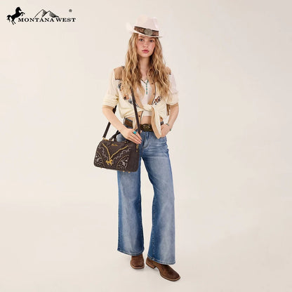 The Golden Horse Western Satchel by Montana West