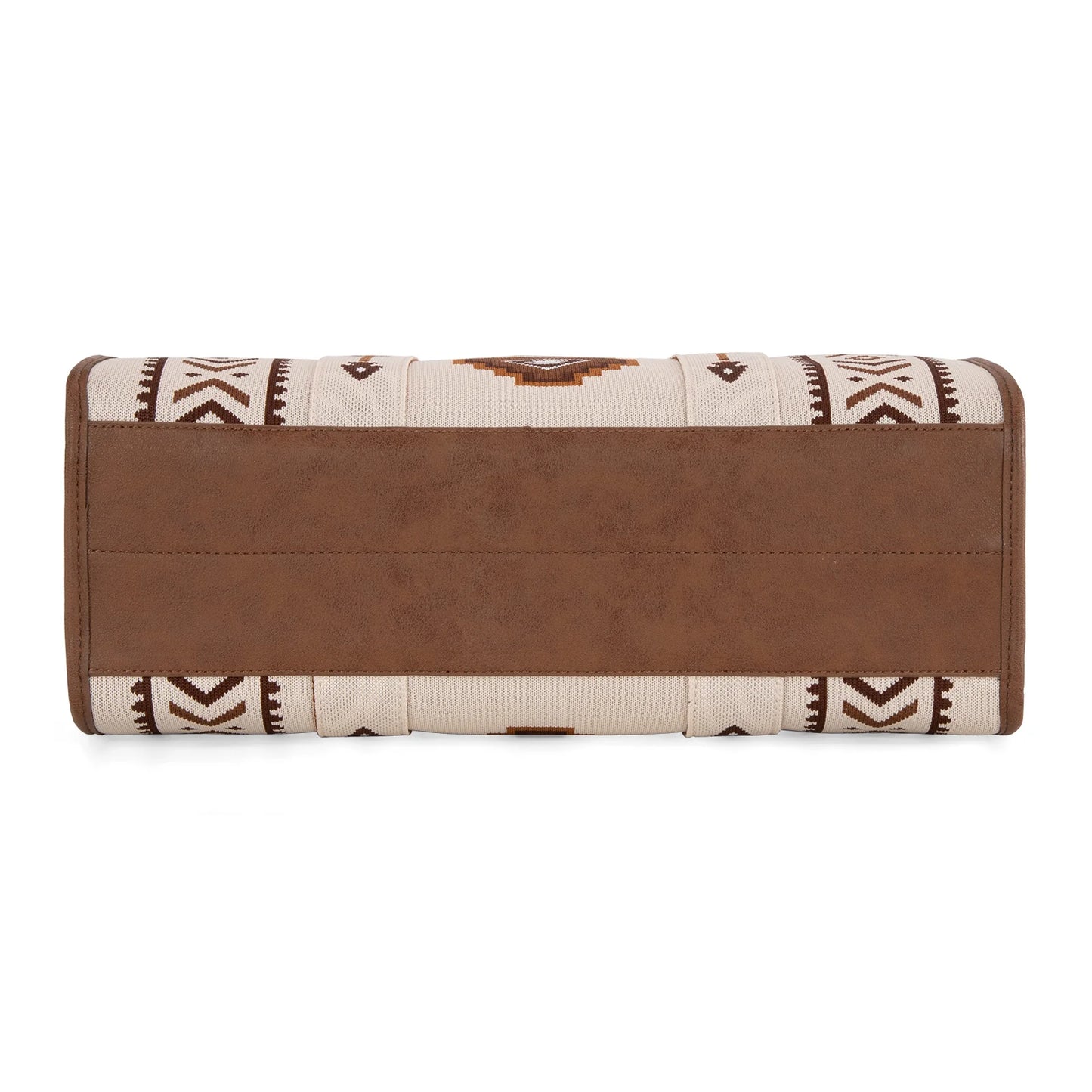 Montana West Aztec Retro Arrows Dual Sided Print Large Tote/Crossbody - Beige