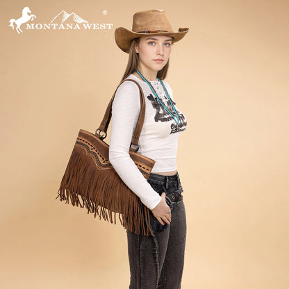 Montana West Fringe Collection Concealed Carry Tote