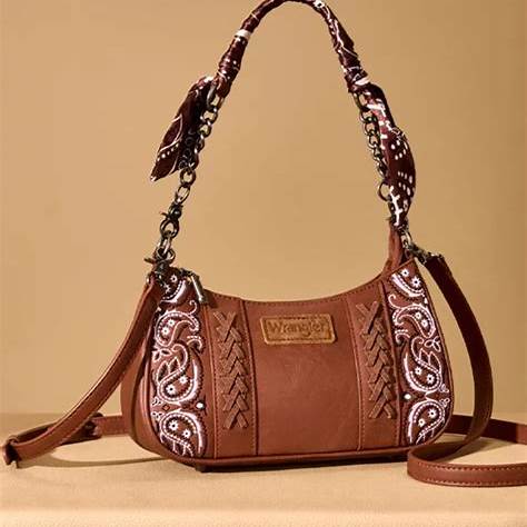 The Wrangler Desert Bandana Shoulder Bag – Brown