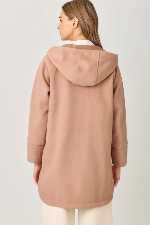 Mystree Hooded Zip Up Jacket - Winter Rose