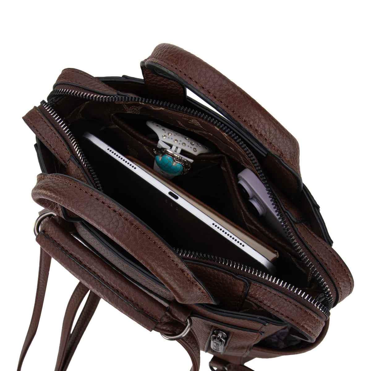 Wrangler® Convertible Backpack Purse – Coffee