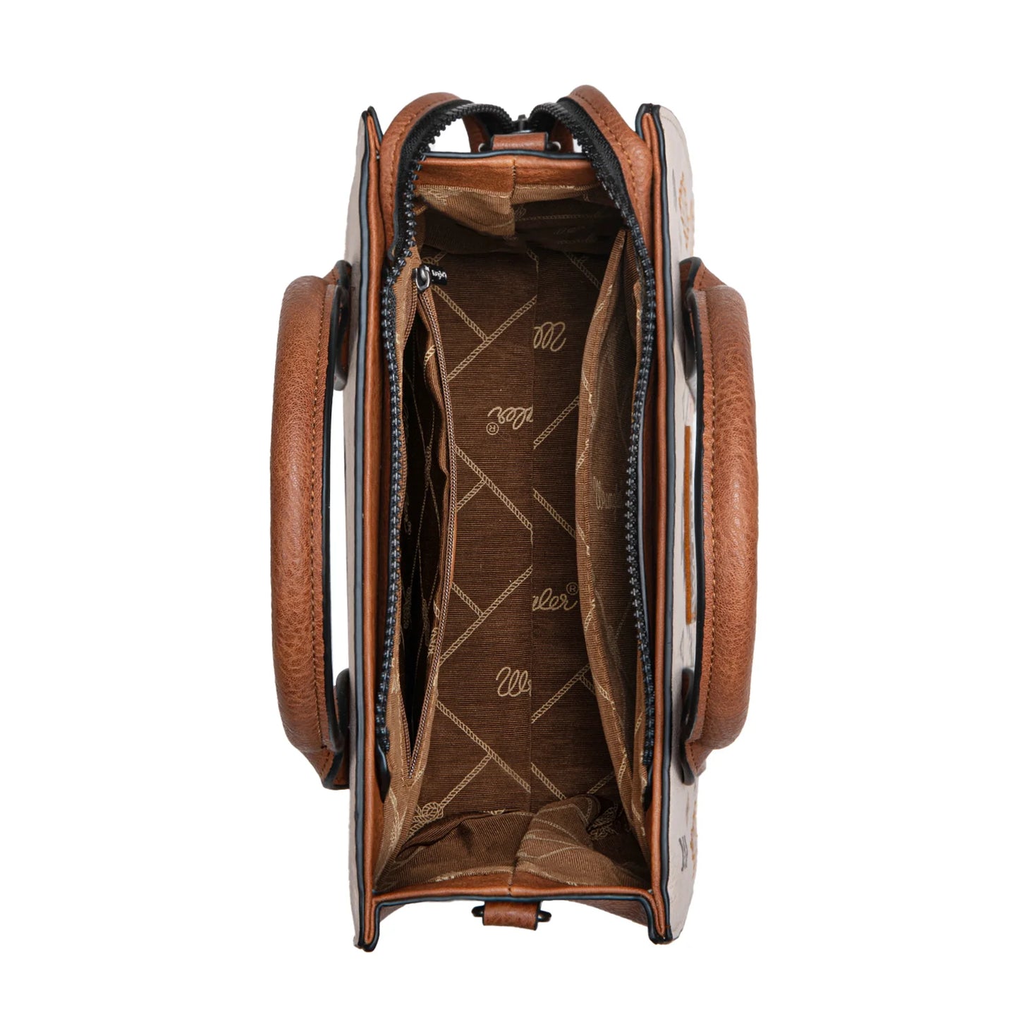 Wrangler Aztec Pattern Print -Tote/Crossbody -Tan