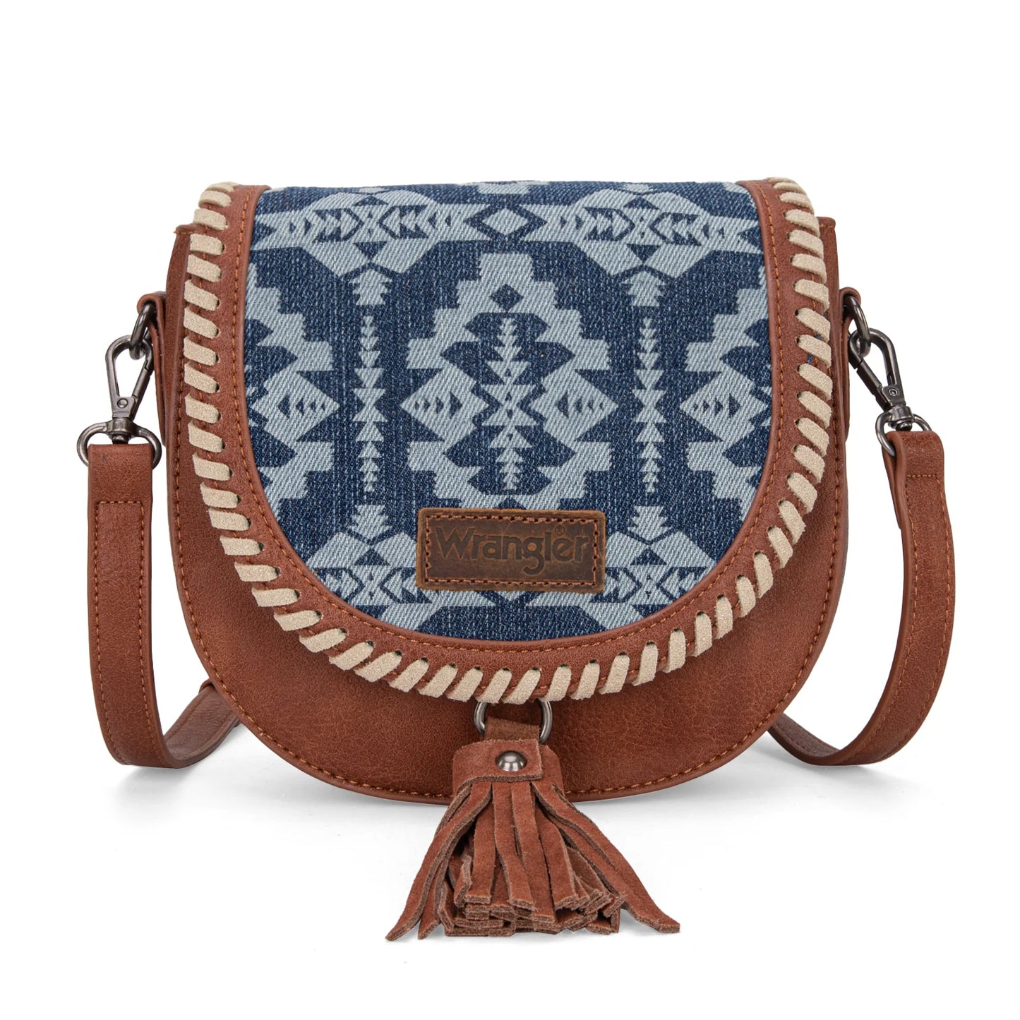 Wrangler Southwestern Print Saddle Bag - Jean