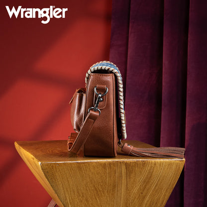 Wrangler Southwestern Print Saddle Bag - Jean