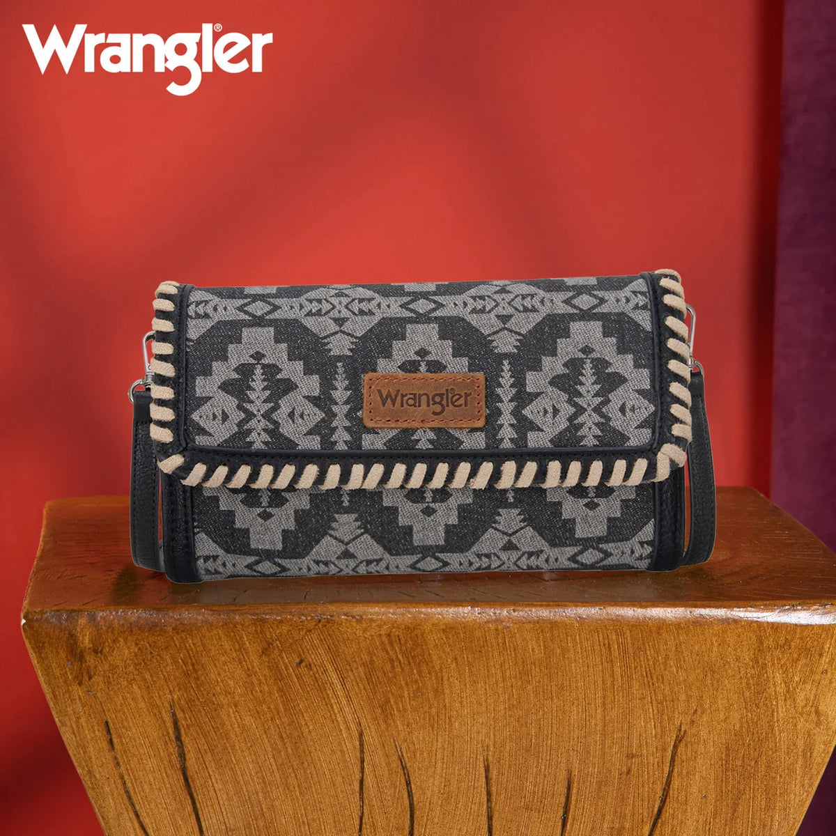 Wrangler Aztec Print Wallet/Wristlet/Crossbody