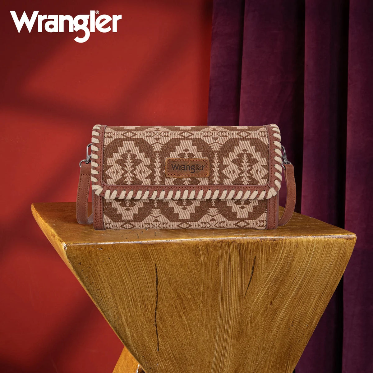 Wrangler Aztec Print Wallet/Wristlet/Crossbody