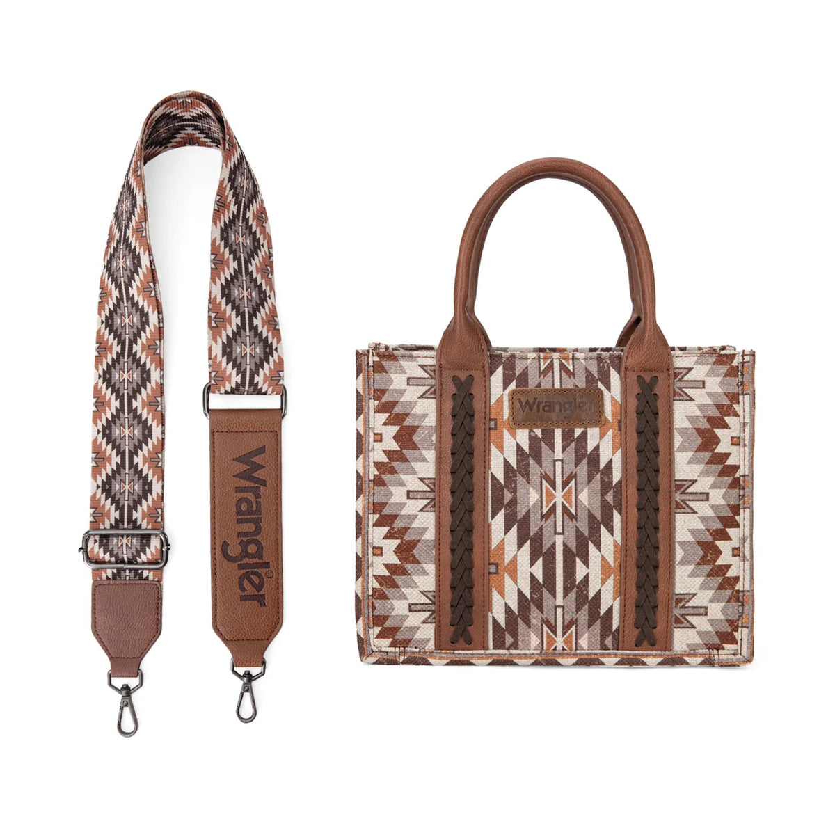 Wrangler Aztec Print Tote/Crossbody
