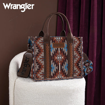 Wrangler Aztec Print Tote/Crossbody