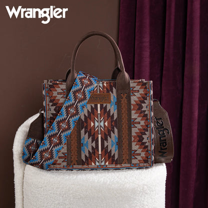 Wrangler Aztec Print Tote/Crossbody
